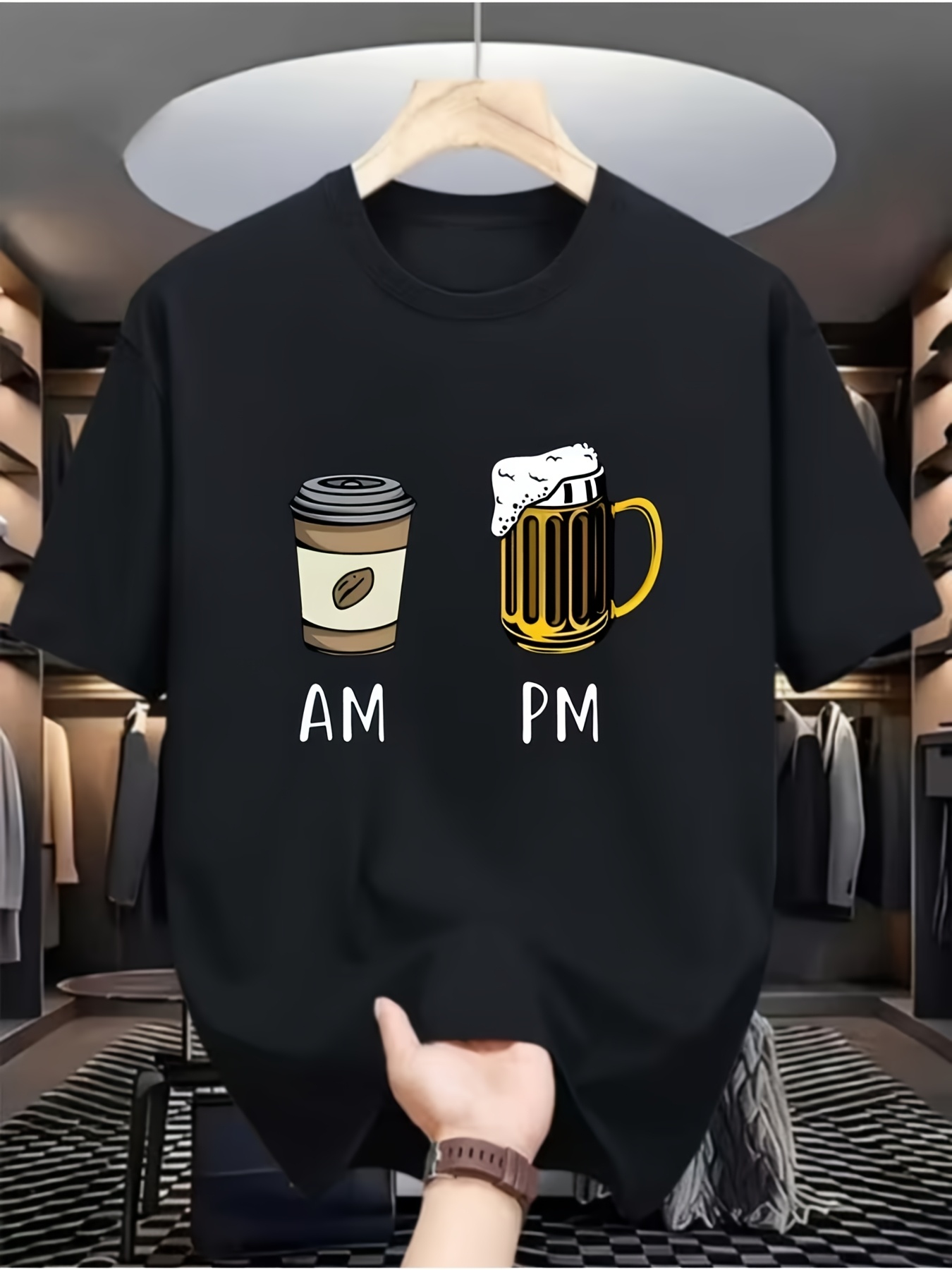 Street Fashion Vibes - [Casual Digital Print T-Shirt] Men's Casual