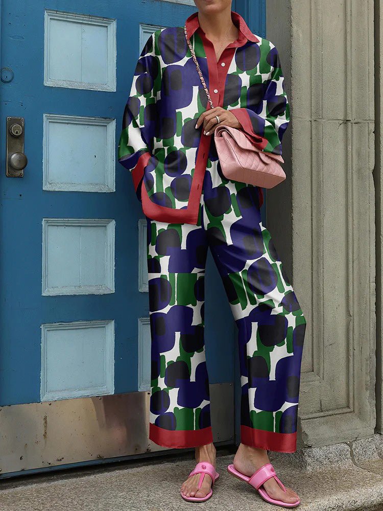 Street Fashion Vintage - 2024 Autumn New Loose Vintage Printed