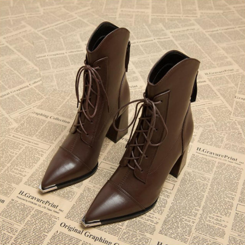 Street Fashion Luxury - Women's Ankle Boots Fashion Pointed Toe