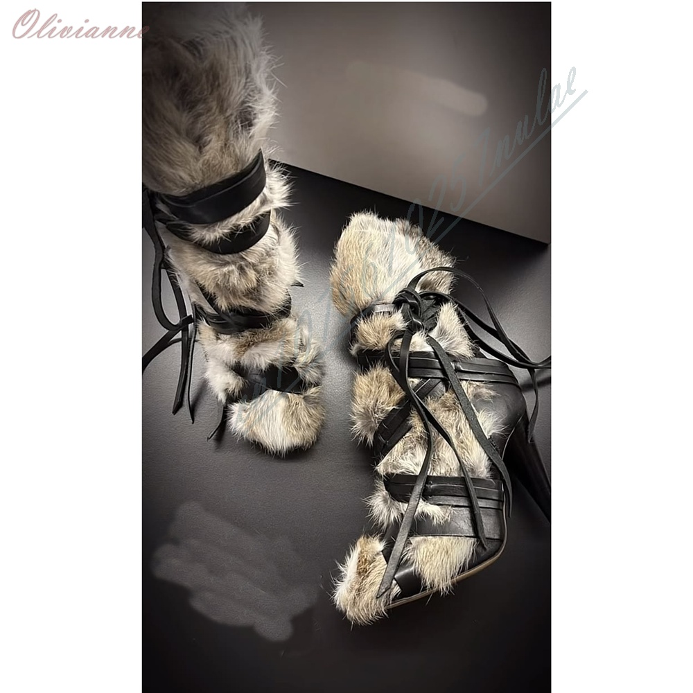 Fashion Ladies Multi‑Color Fur - Street Fashion Photoshoot ulasan dan harga