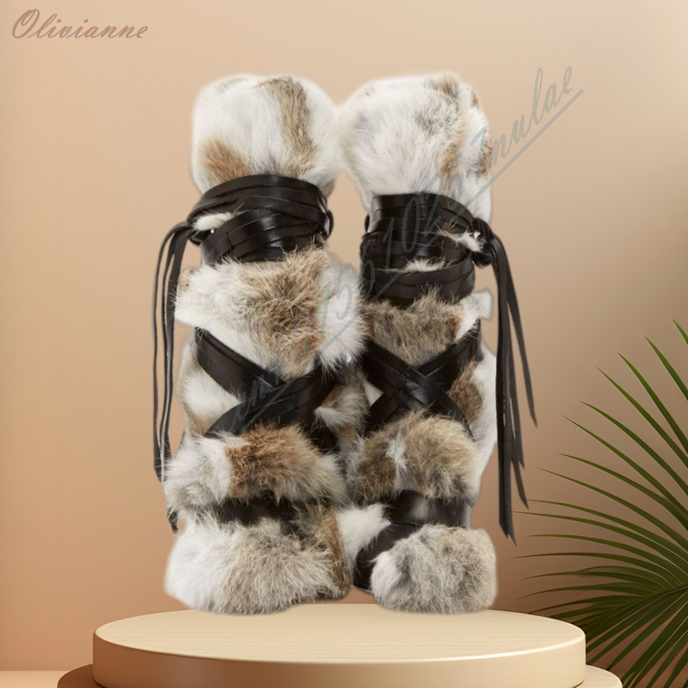 Fashion Ladies Multi‑Color Fur - Street Fashion Photoshoot ulasan dan harga
