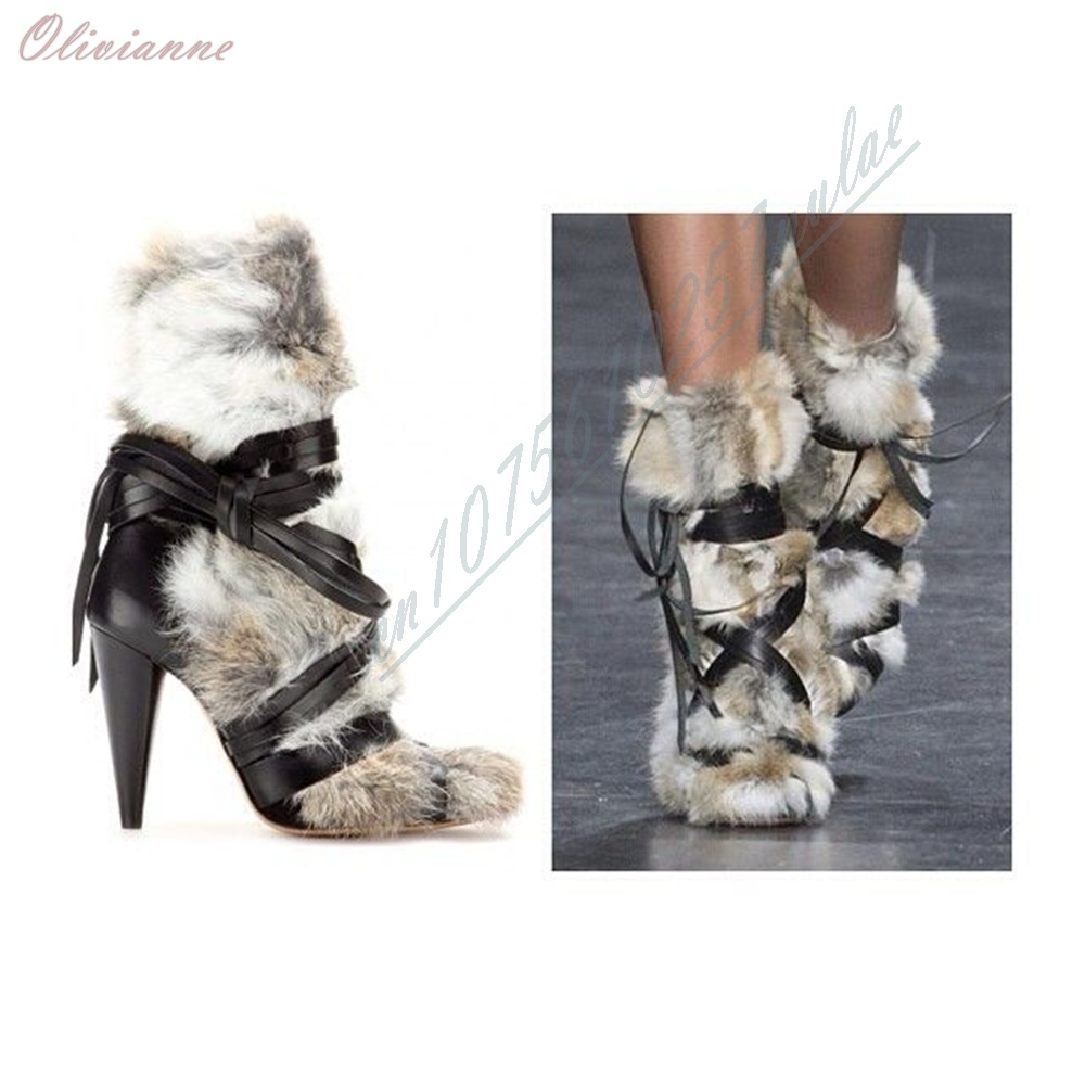 Fashion Ladies Multi‑Color Fur - Street Fashion Photoshoot ulasan dan harga