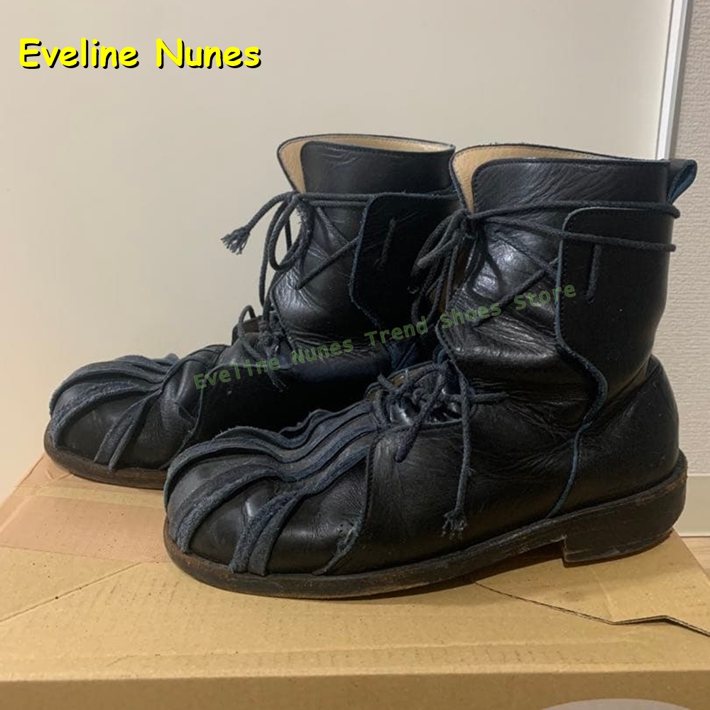 Women Vintage Ankle Boots Blac - Street Fashion Vintage ulasan dan harga