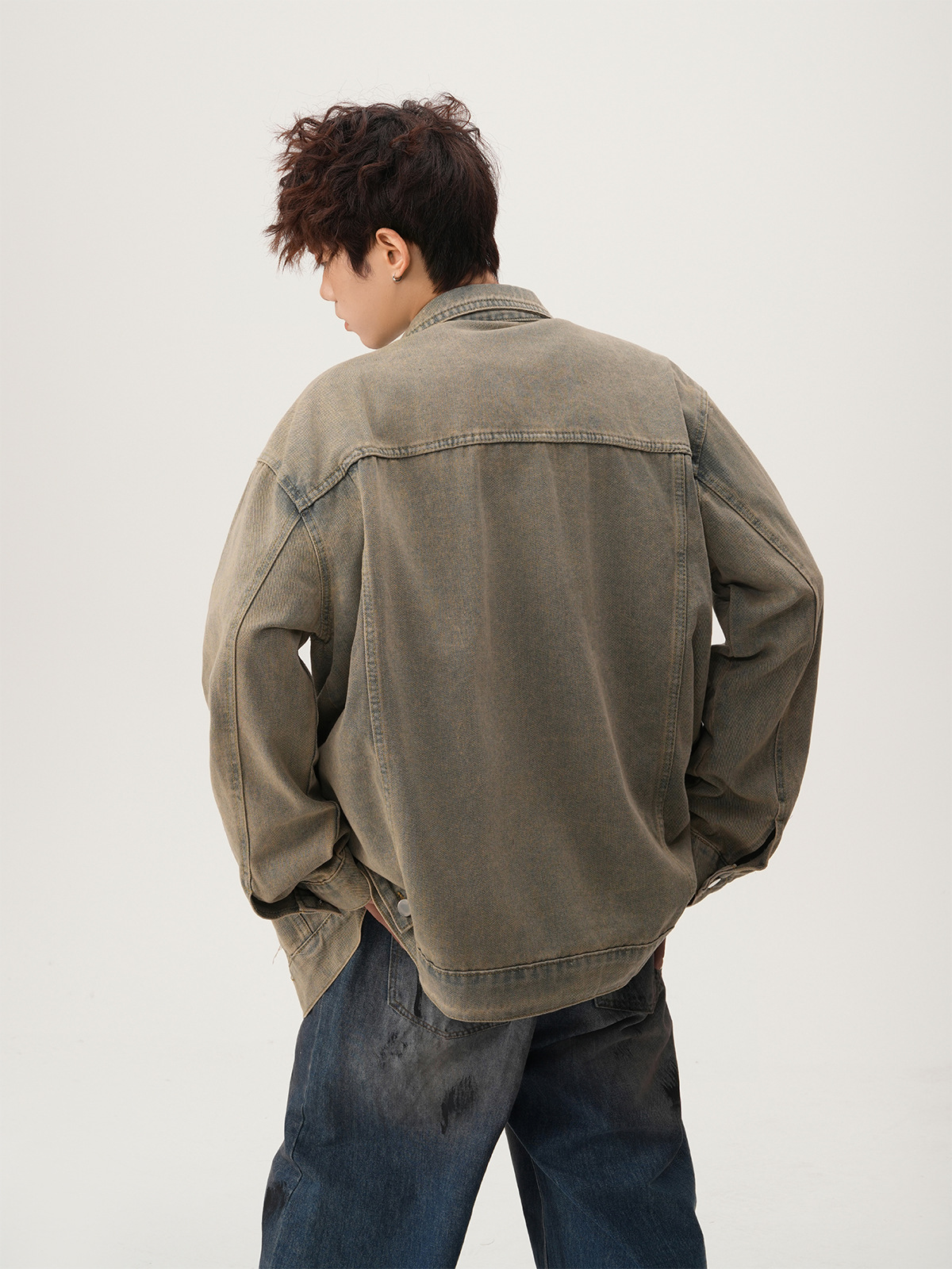 American High Street Ripped De - Street Fashion Jacket ulasan dan harga