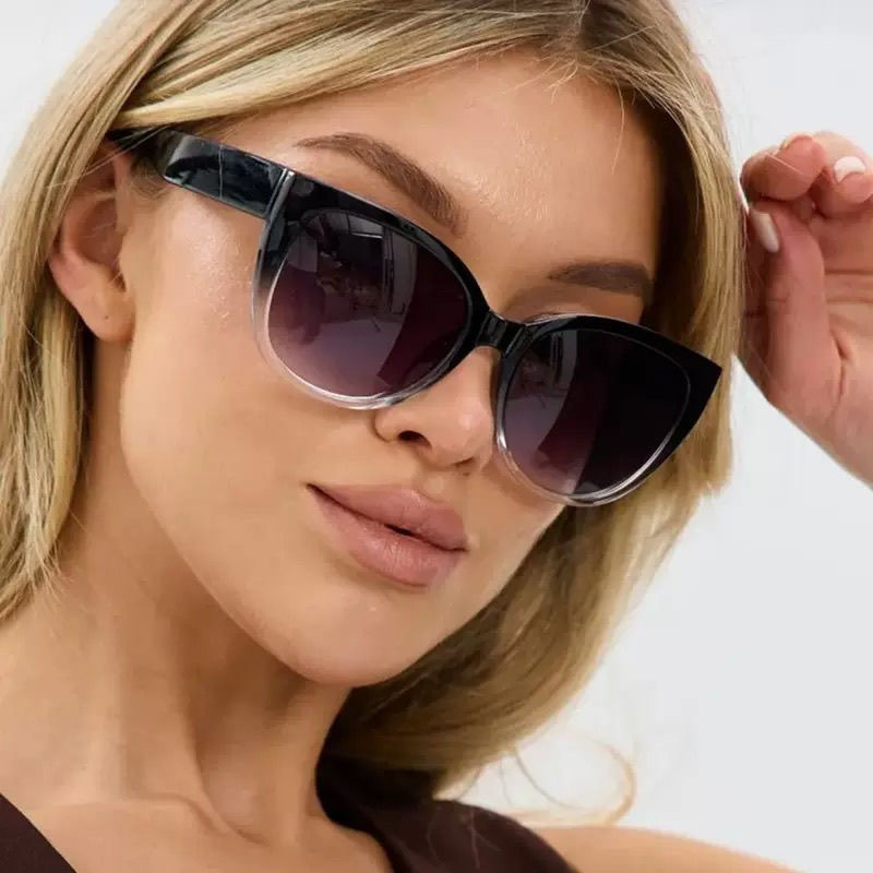 Jingwei Cat's Eye Simple Sungl - Street Fashion Photoshoot ulasan dan harga