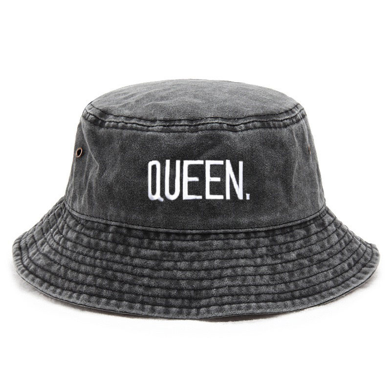 Customize Queen Washed Vintage - Bucket Hat Embroidered ulasan dan harga
