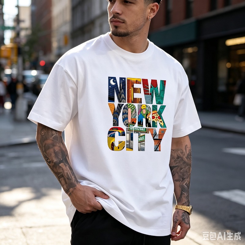 NEW YORK CITY Graphic T-Shirt  - Street Fashion Nyc ulasan dan harga