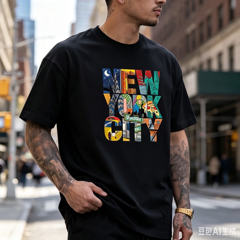 NEW YORK CITY Graphic T-Shirt  - Street Fashion Nyc ulasan dan harga