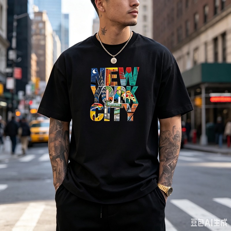 NEW YORK CITY Graphic T-Shirt  - Street Fashion Nyc ulasan dan harga