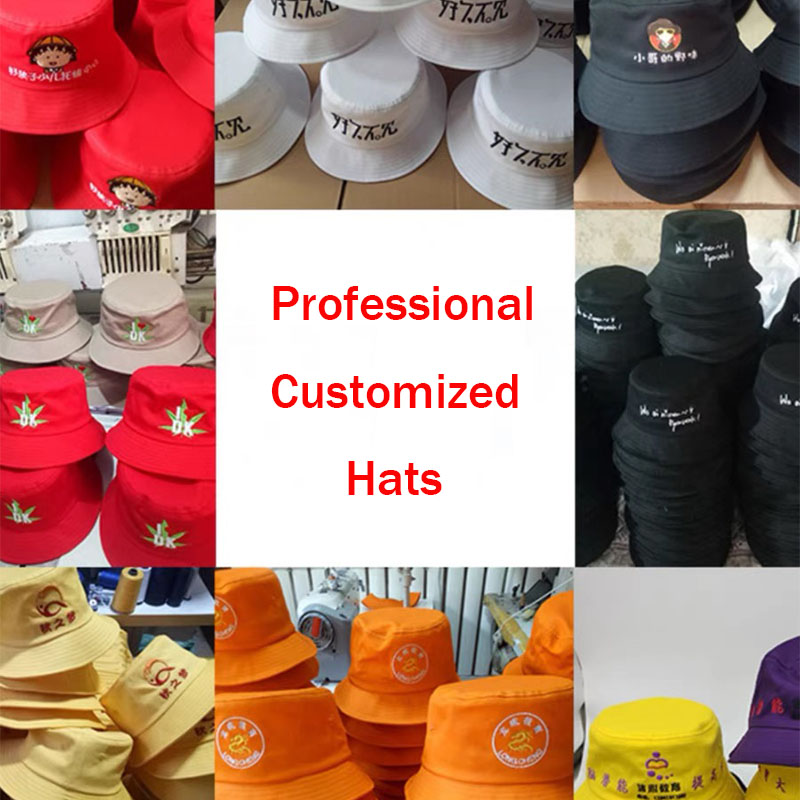Custom DIY Embroidery Printed  - Bucket Hat Embroidered ulasan dan harga