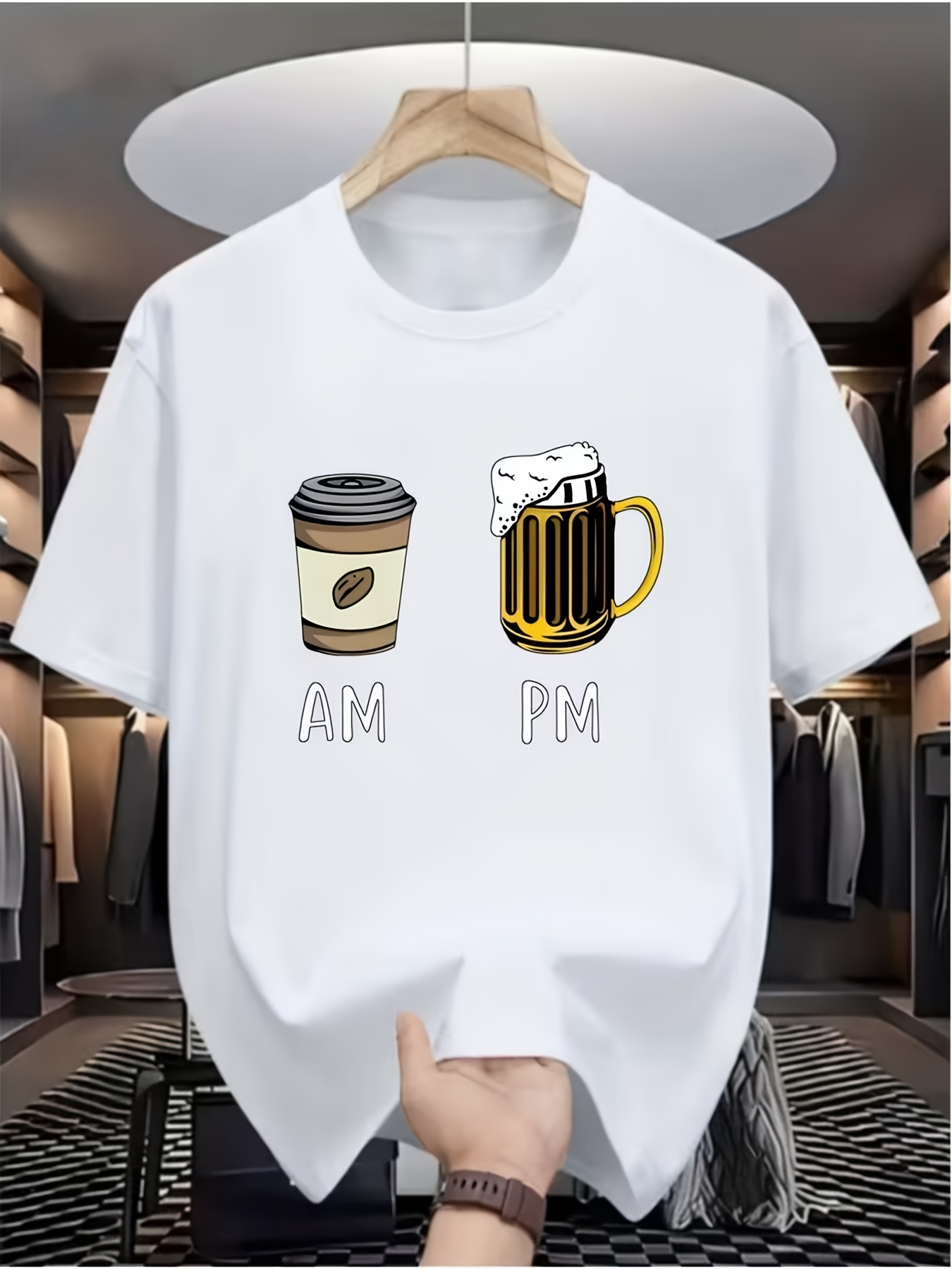 [Casual Digital Print T-Shirt] - Street Fashion Vibes ulasan dan harga