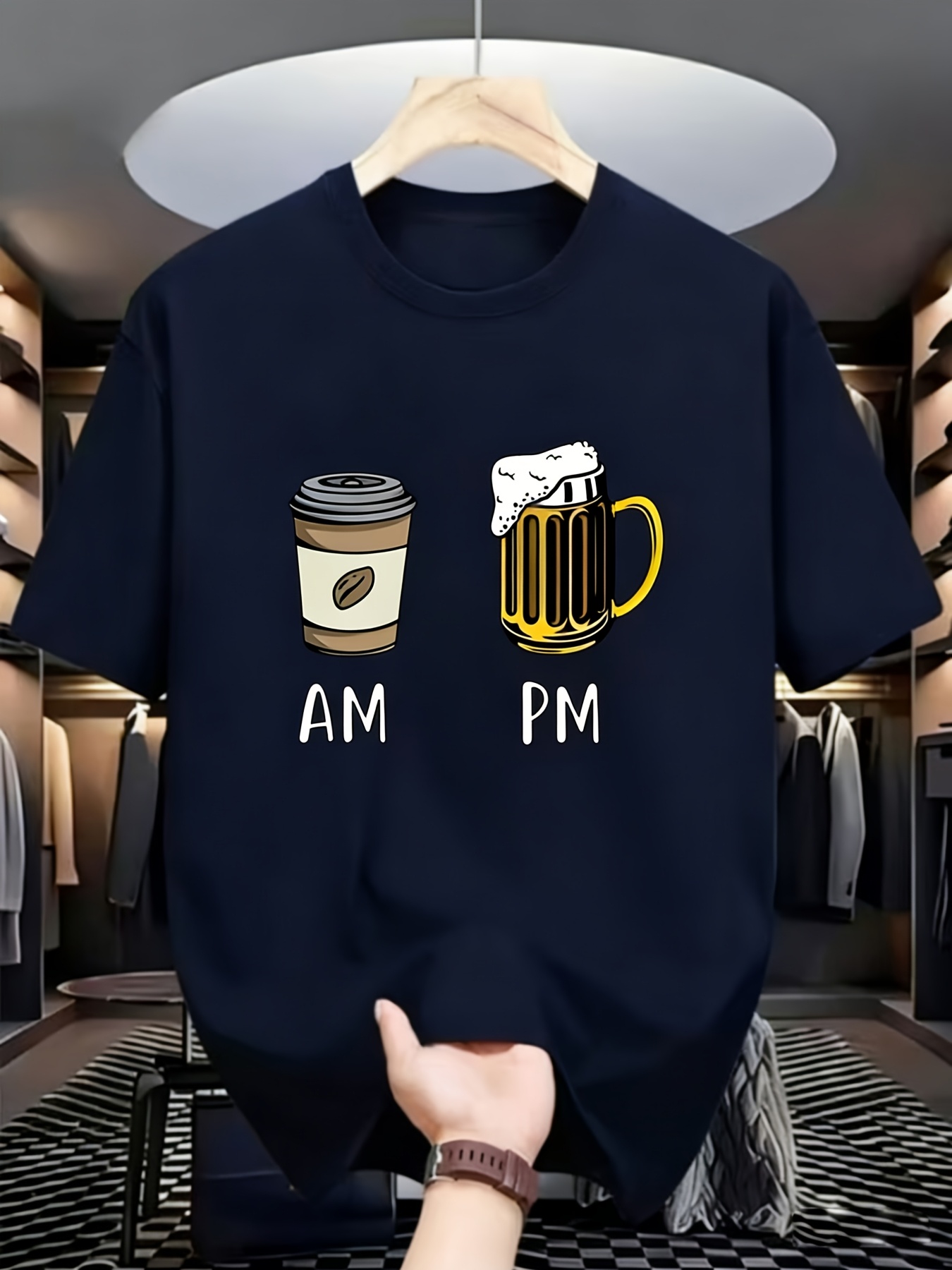 [Casual Digital Print T-Shirt] - Street Fashion Vibes ulasan dan harga
