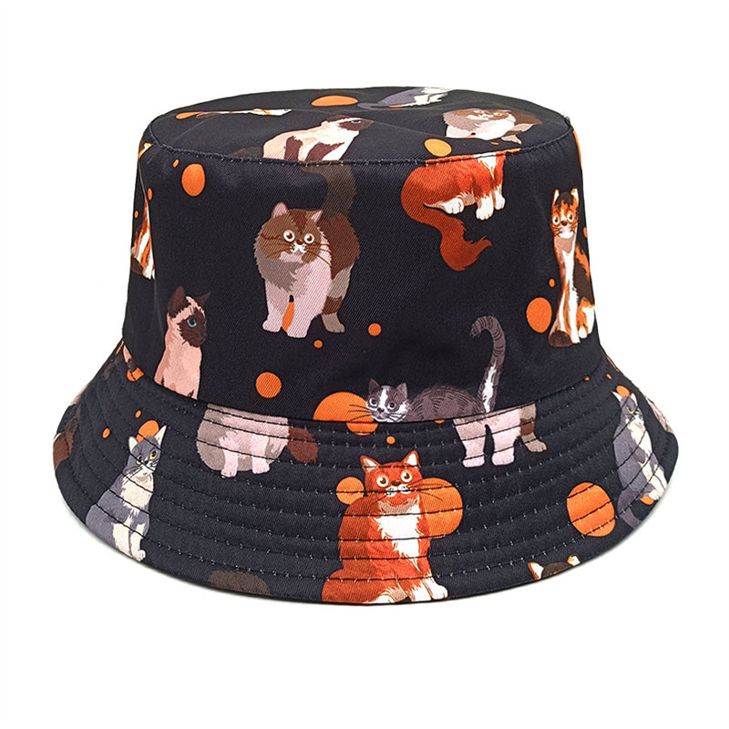 2024 Four Seasons Polyester Ca - Bucket Hat Embroidered ulasan dan harga