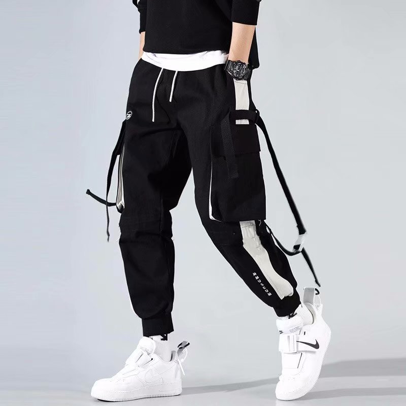Men Cargo Pants Streetwear Har - Running Pant Jogger ulasan dan harga