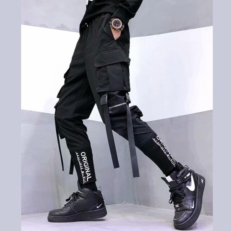 Men Cargo Pants Streetwear Har - Running Pant Jogger ulasan dan harga