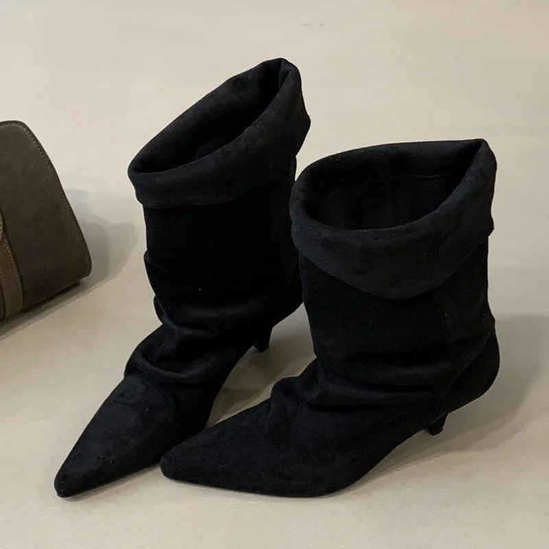 Aneikeh Winter Pointed Toe Thi - Street Fashion Vintage ulasan dan harga