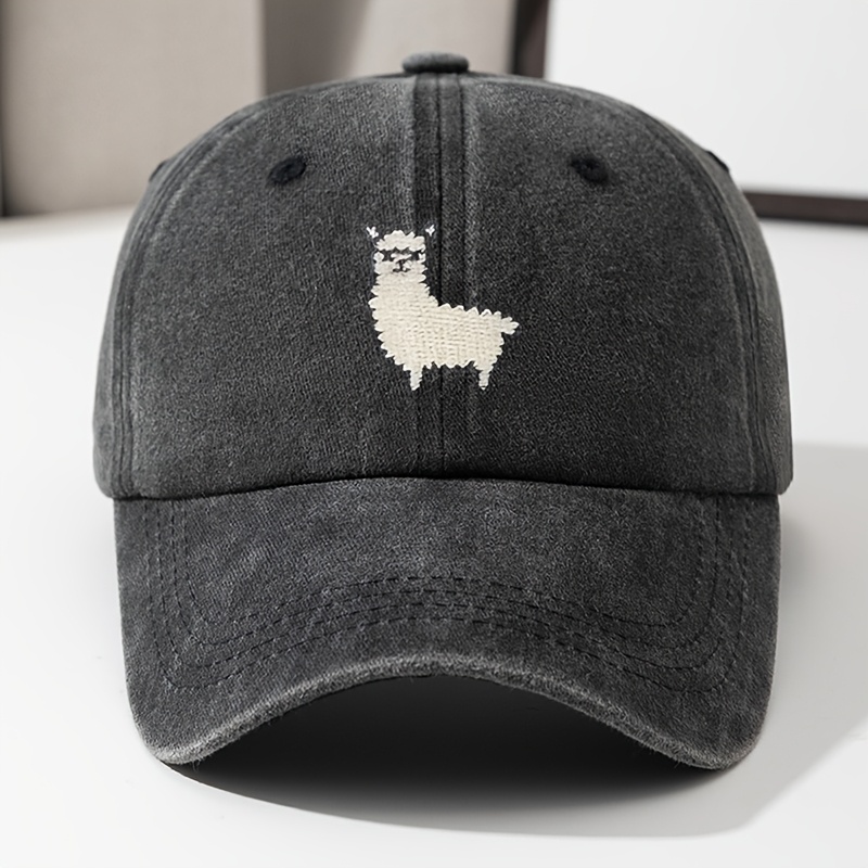 Cute Sheep Pattern Baseball Ha - Bucket Hat Embroidered ulasan dan harga