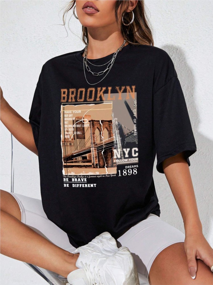 Spring Woman Cotton T-Shirts L - Street Fashion Nyc ulasan dan harga