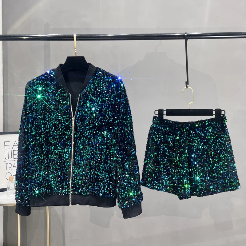 Premium Sequined Coat Women's  - Street Fashion Jacket ulasan dan harga