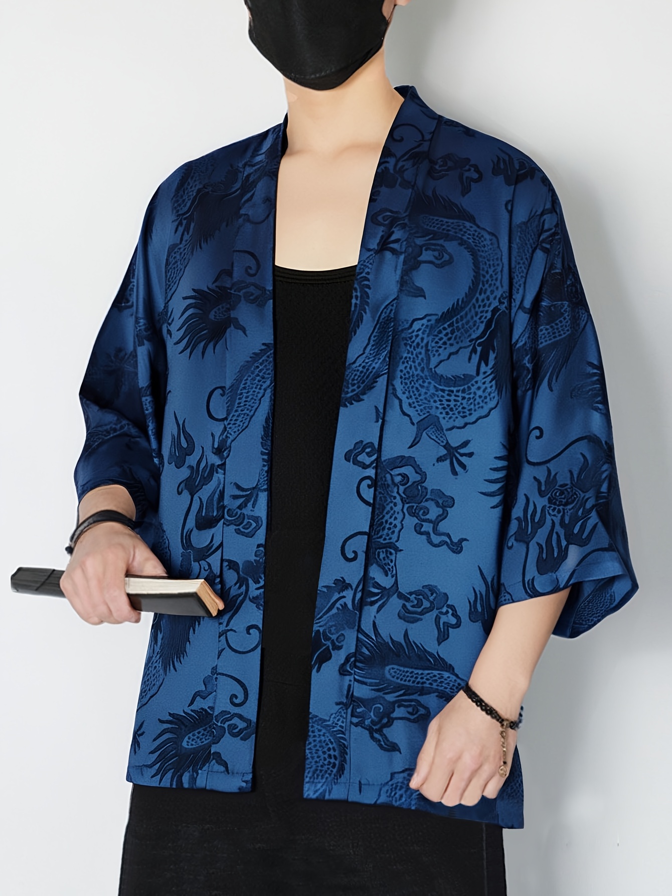 2026 Summer Men's Kimono 3D Pr - Street Fashion Designer ulasan dan harga