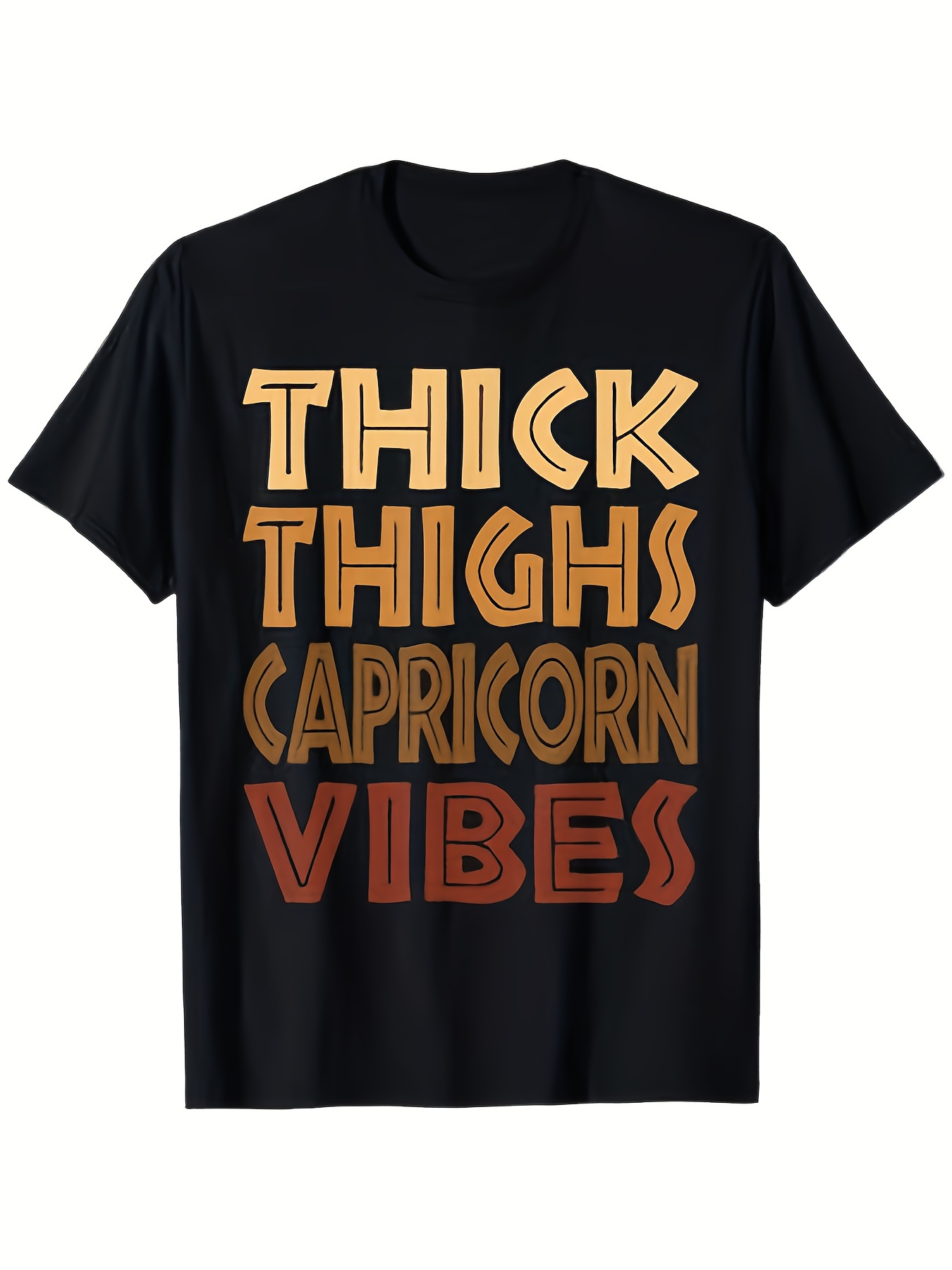 1pc Men's Capricorn Vibes T Sh - Street Fashion Vibes ulasan dan harga