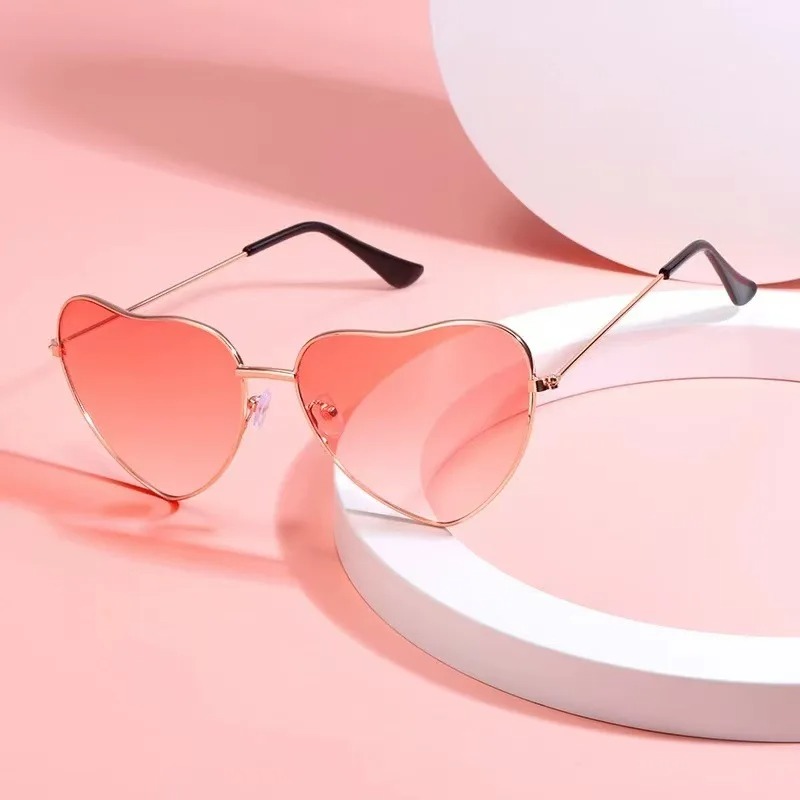 Fashion Heart Shaped Metal Sun - Street Fashion Vintage ulasan dan harga