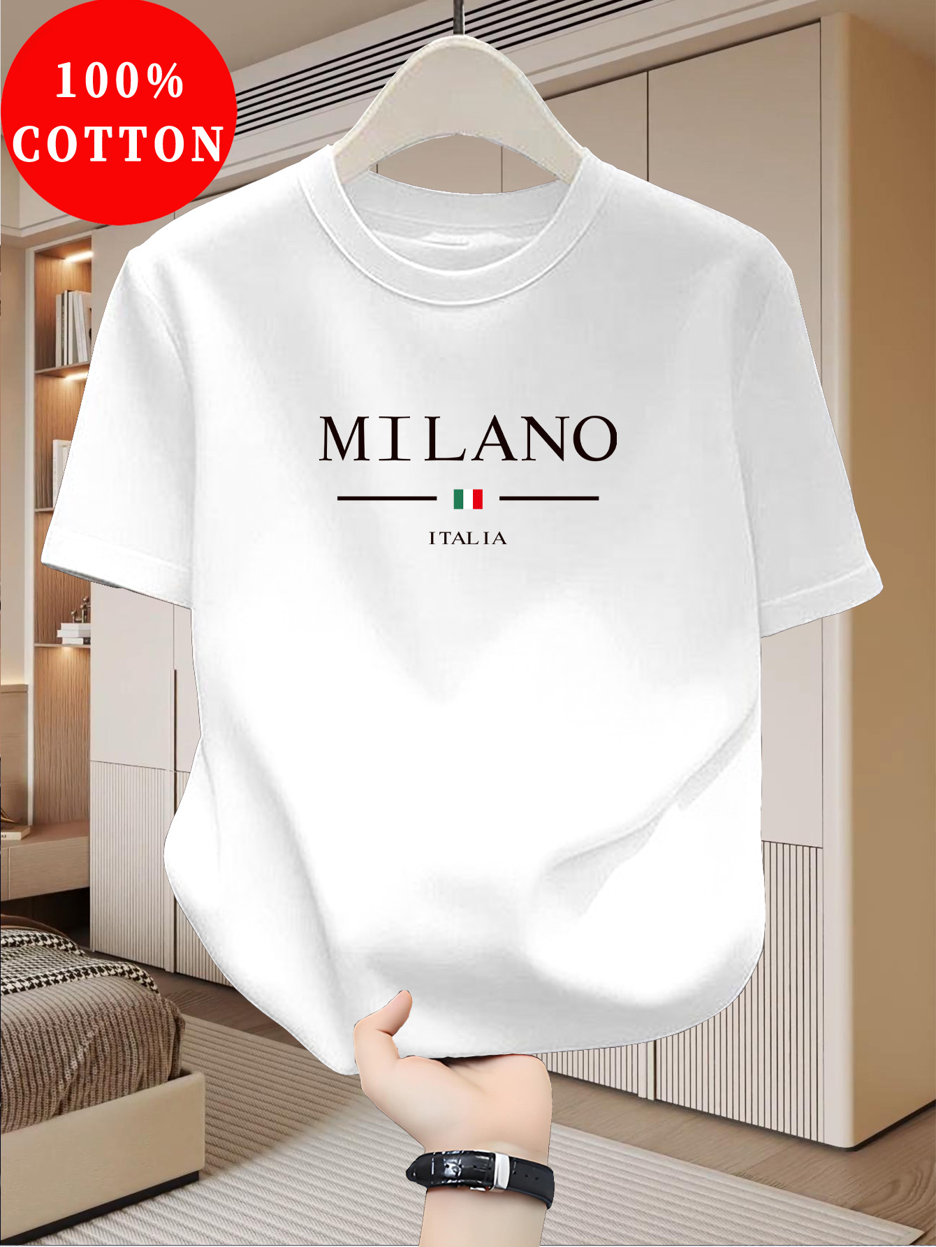 Milan Pattern Printed Short Sl - Street Fashion In Milan ulasan dan harga