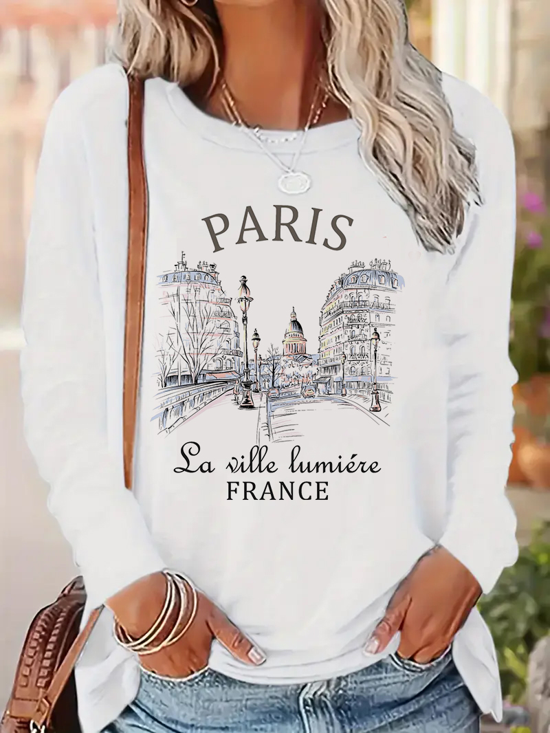 2025 Fashion Paris Letter Prin - Street Fashion Paris 2025 ulasan dan harga