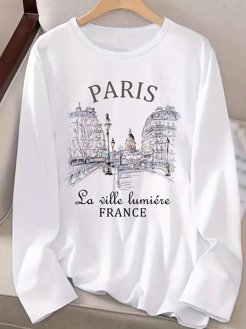 2025 Fashion Paris Letter Prin - Street Fashion Paris 2025 ulasan dan harga