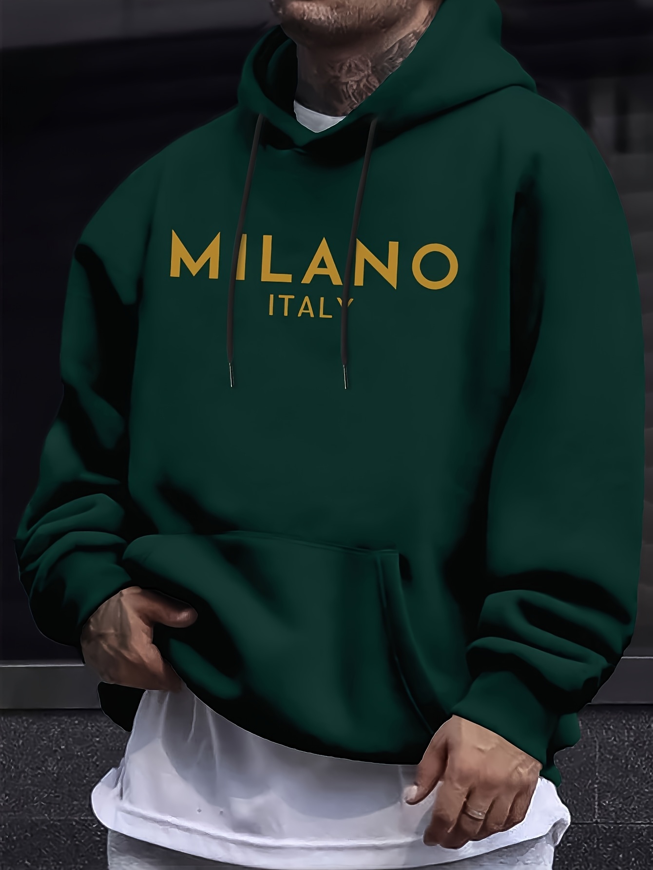 Milan Letter Men Women Hoodie  - Street Fashion In Milan ulasan dan harga