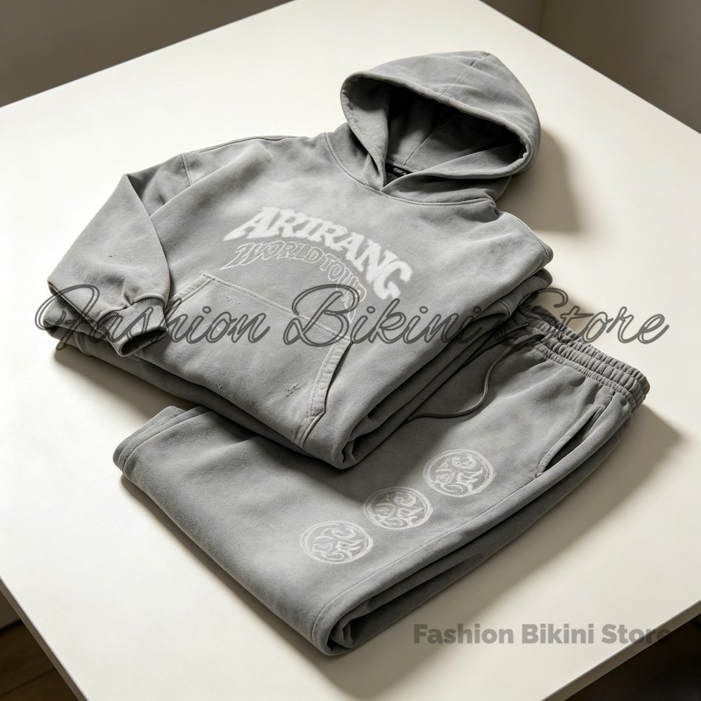 NEW Washed Grey Retro Hoodie 3 - Street Fashion Jacket ulasan dan harga