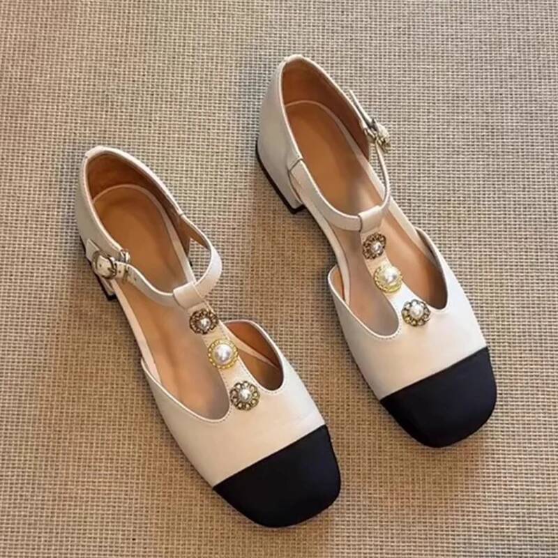 Women Square Toe Heeled Sandal - Street Fashion Designer ulasan dan harga
