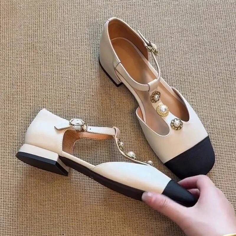Women Square Toe Heeled Sandal - Street Fashion Designer ulasan dan harga