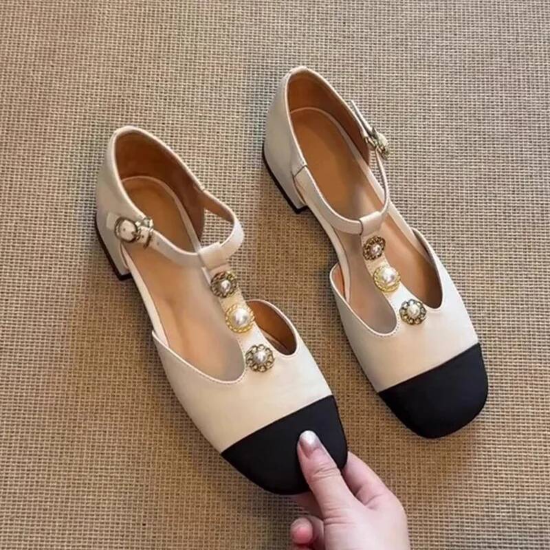 Women Square Toe Heeled Sandal - Street Fashion Designer ulasan dan harga