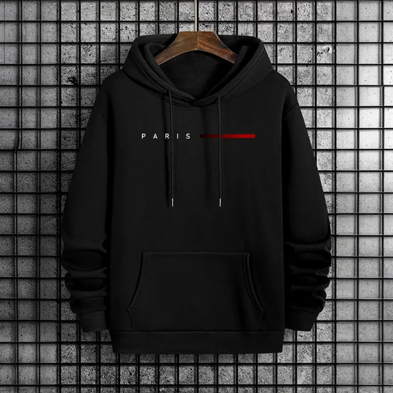 Trendy Mens Hooded Sweatshirt  - Street Fashion Paris 2025 ulasan dan harga