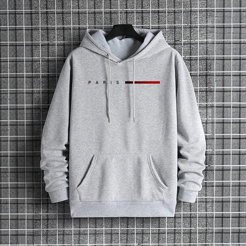 Trendy Mens Hooded Sweatshirt  - Street Fashion Paris 2025 ulasan dan harga