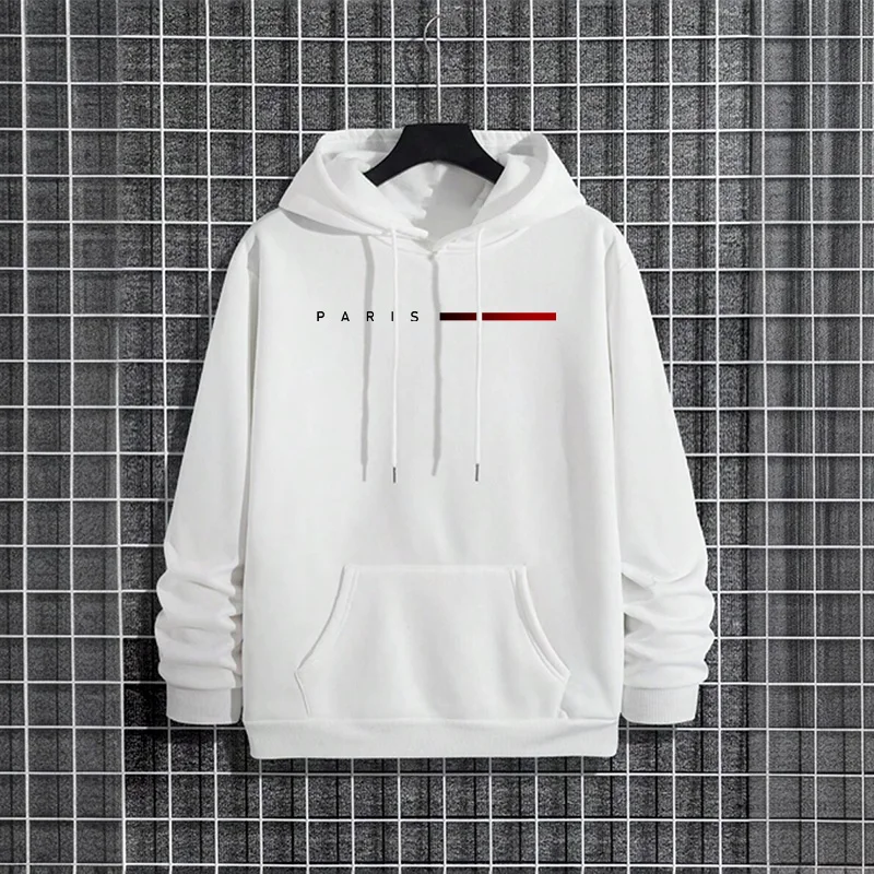 Trendy Mens Hooded Sweatshirt  - Street Fashion Paris 2025 ulasan dan harga