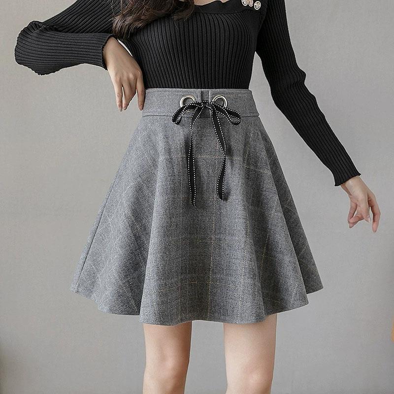 High Waist Plaid Vintage Short - Street Fashion Now ulasan dan harga