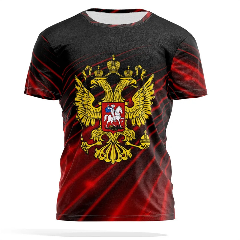 Russian National Emblem Print  - Street Fashion Russia ulasan dan harga