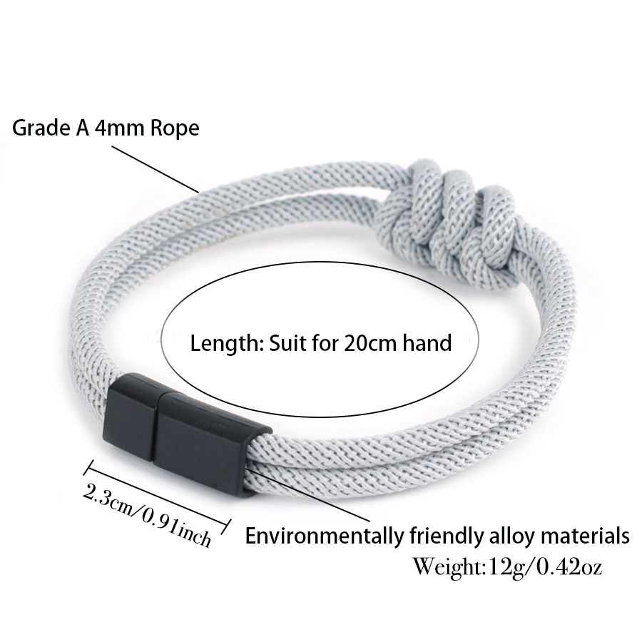 Stylish Men Rope Bracelet High - Street Fashion In Milan ulasan dan harga