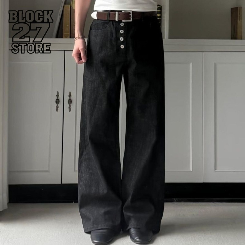 Mens Jeans Harajuku Summer Let - Street Fashion Jeans Men ulasan dan harga