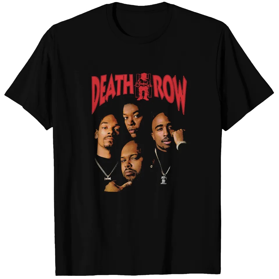 Black Printed T-shirt Death Ro - Street Fashion Vibes ulasan dan harga