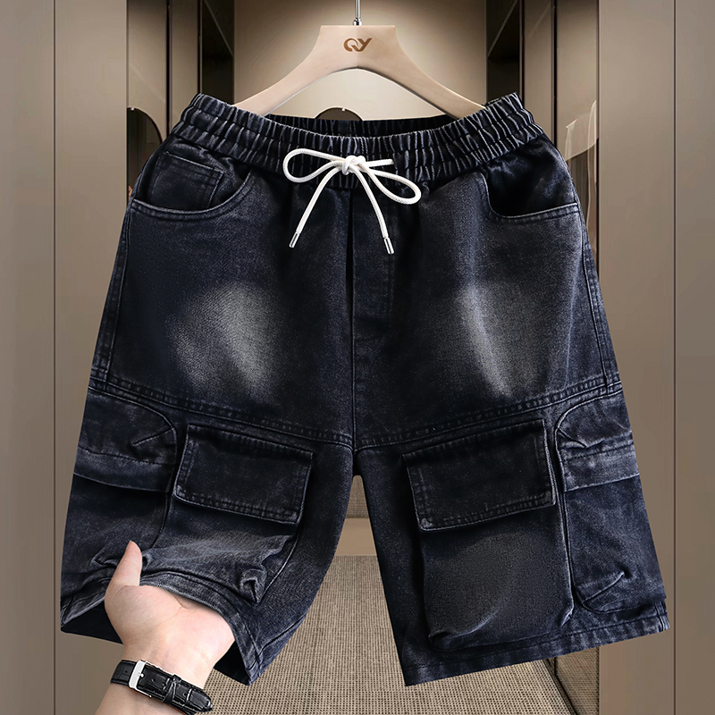 Men's Cargo Shorts New Summer  - Street Fashion Jeans Men ulasan dan harga