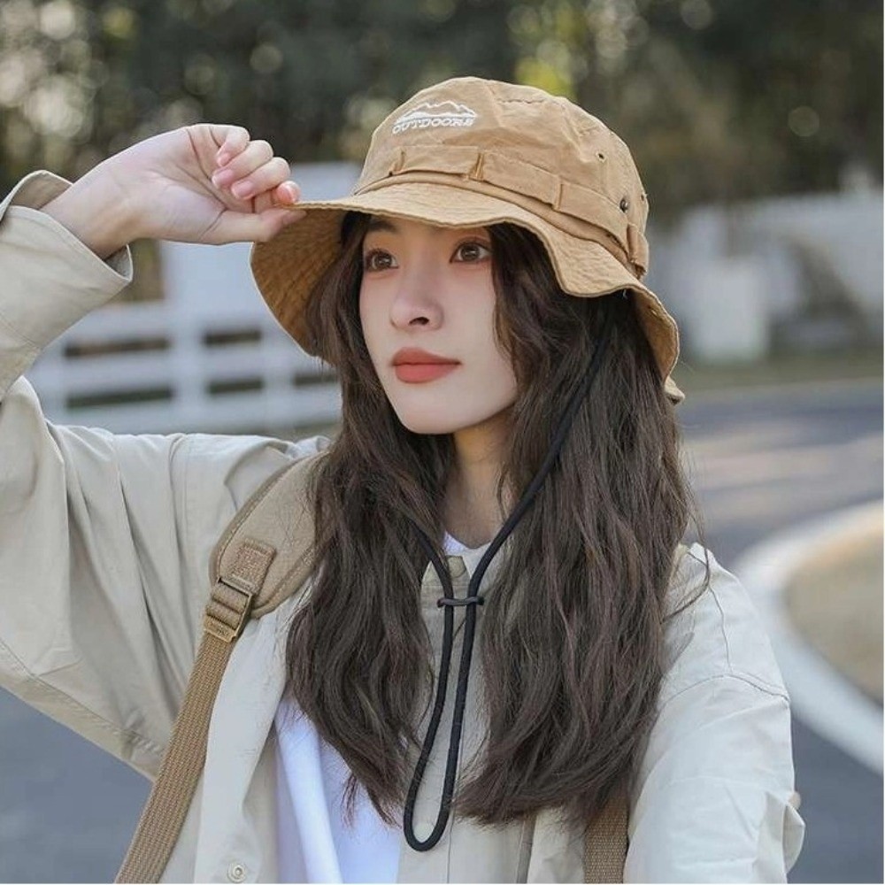 Camping Mountain Climbing Hat  - Bucket Hat Embroidered ulasan dan harga