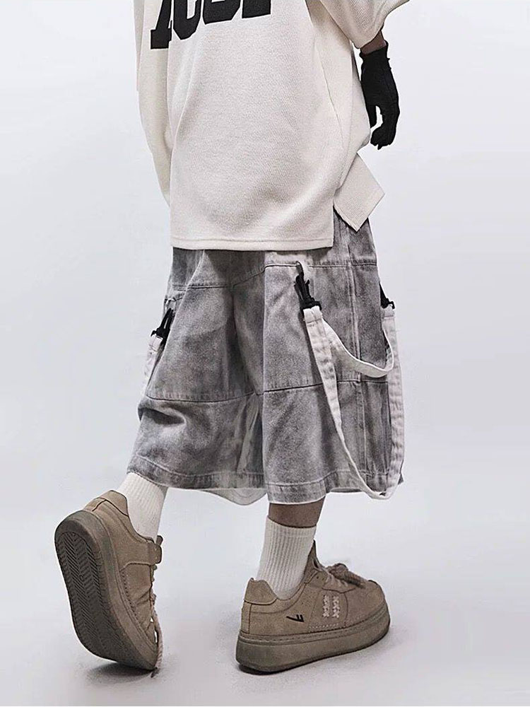 Retro Hip-hop Men's Ripped Jea - Street Fashion Jeans Men ulasan dan harga