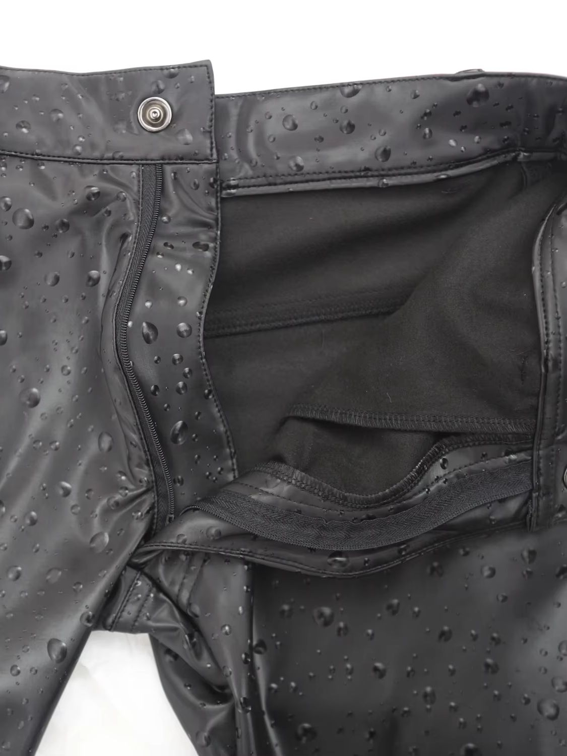 3D Water Drop Print Elastic PU - Street Fashion Jeans Men ulasan dan harga
