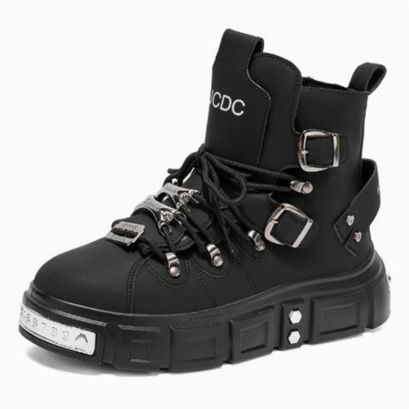Fashion Rivet Black High top S - Street Fashion Luxury ulasan dan harga