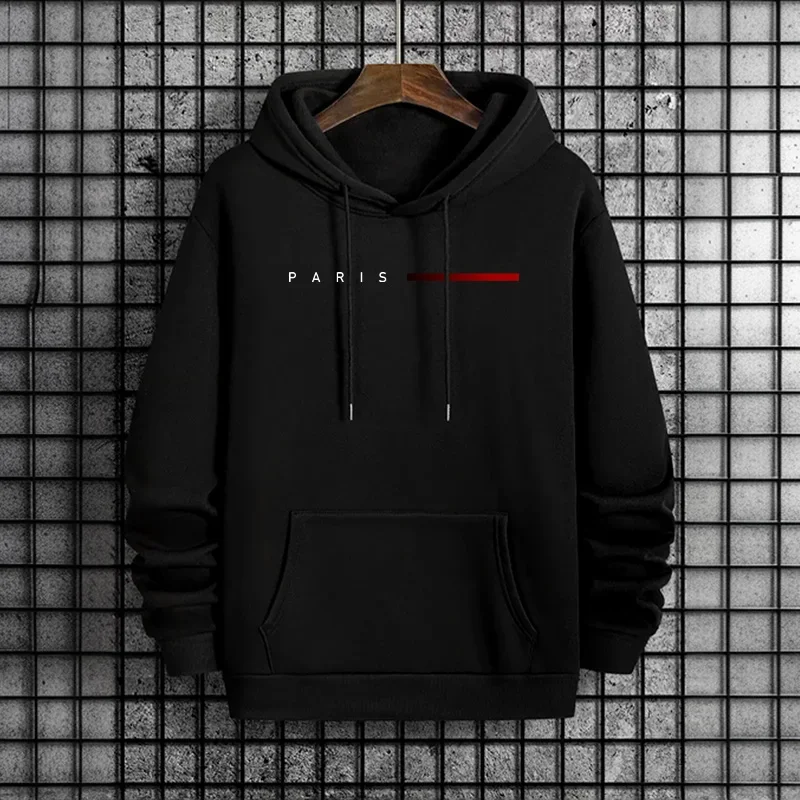 Trendy Mens Hooded Sweatshirt  - Street Fashion Paris 2025 ulasan dan harga