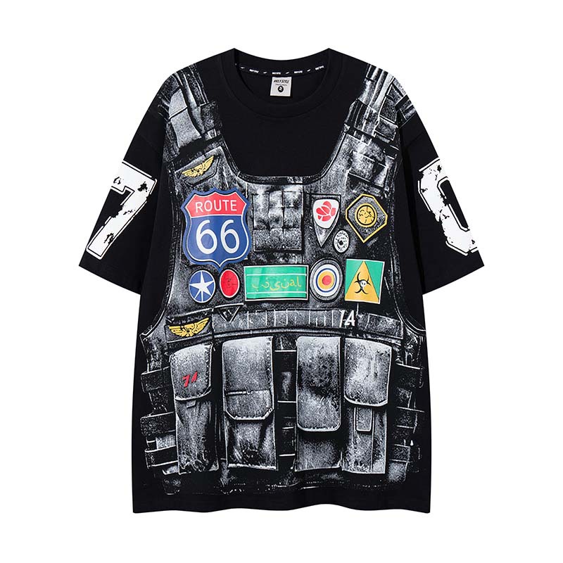 Men's Fashion 3D Printed T Shi - Street Fashion Vibes ulasan dan harga